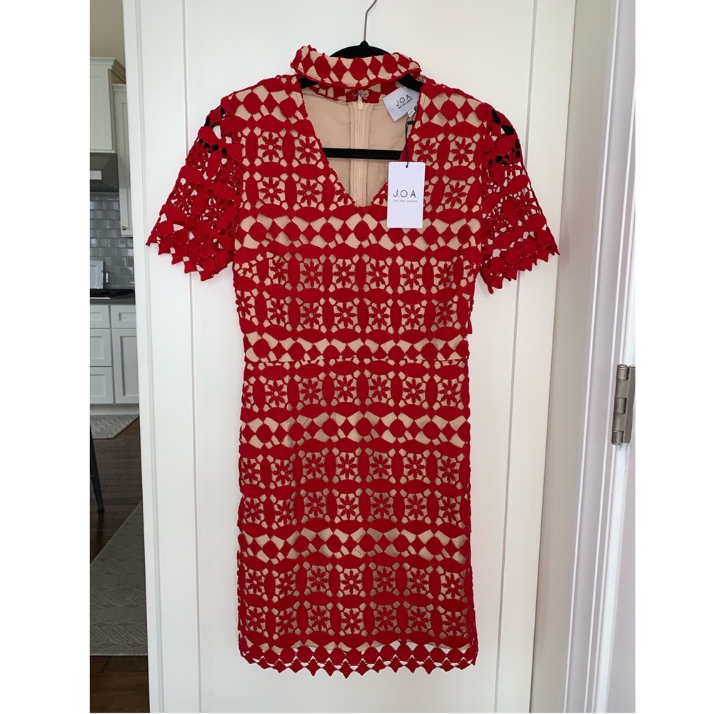 Red cocktail dress